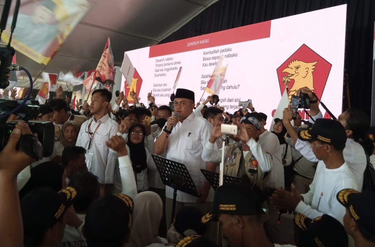 Ketua Bappilu Gerindra, Rudy Susmanto dalam agenda konsolidasi politik di Dapil V Kabupaten Bogor. =Rujukanmedia.com