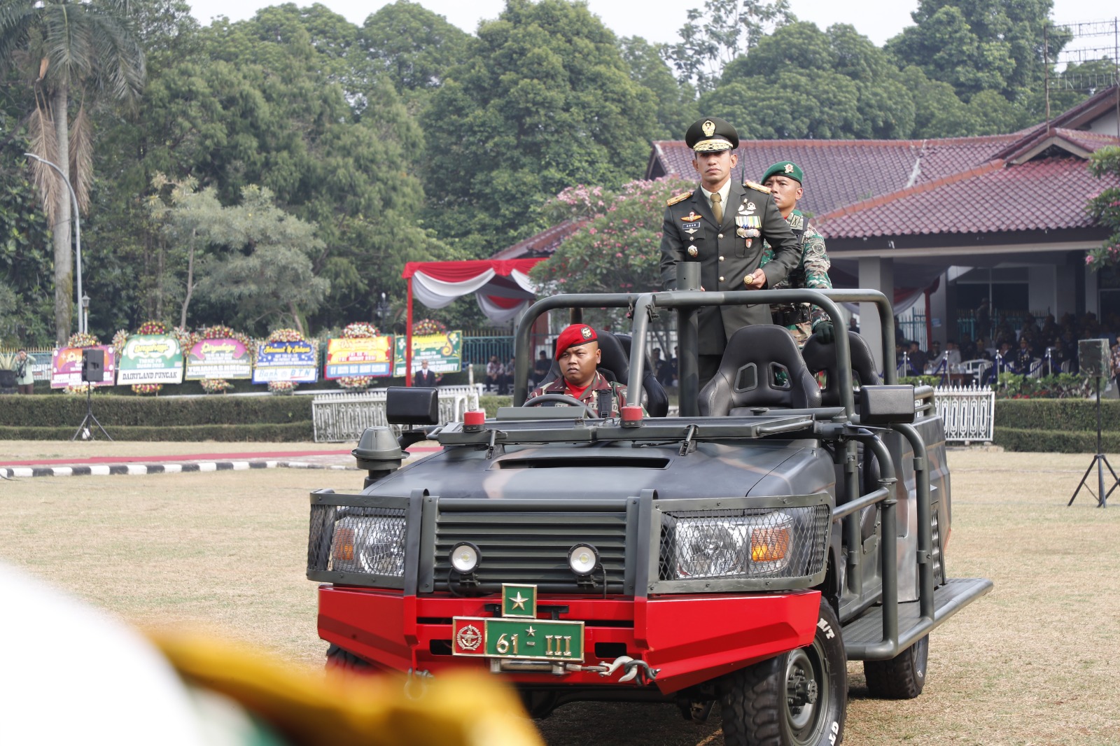 Upacara Peringatan HUT TNI ke-78 di Lapangan Tegar Beriman Cibinong, Kabupaten Bogor. =Rujukanmedia.com/Dok.Diskominfo