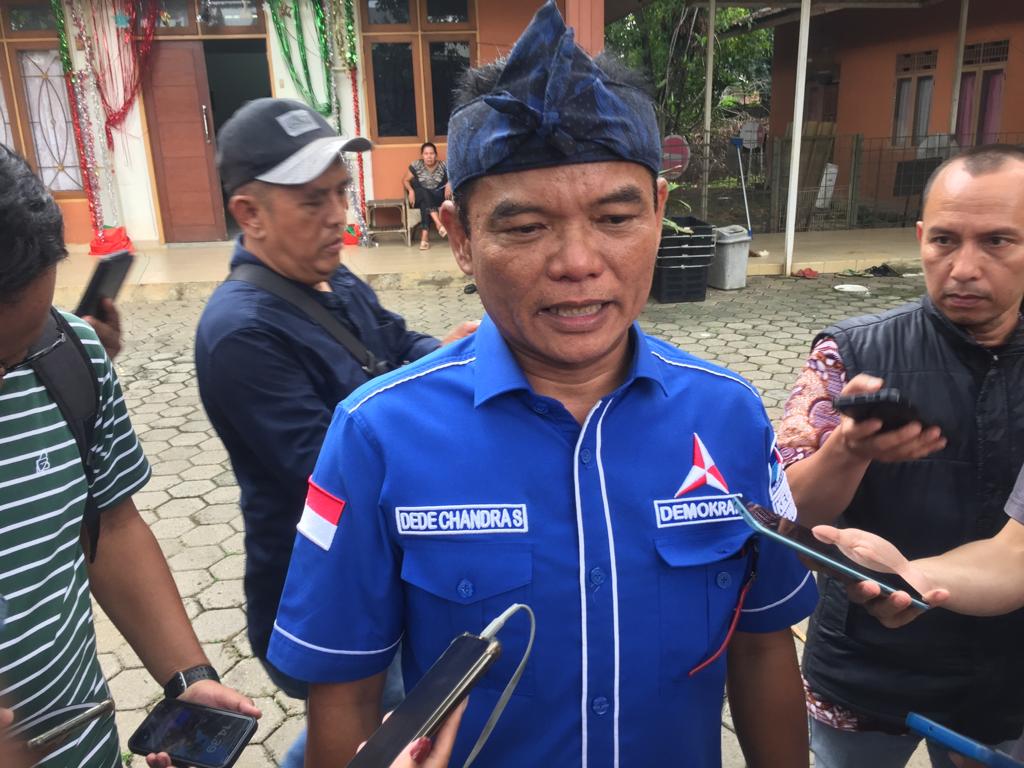 Ketua DPC Demokrat Kabupaten Bogor, Dede Chandra Sasmita = Rujukanmedia.com