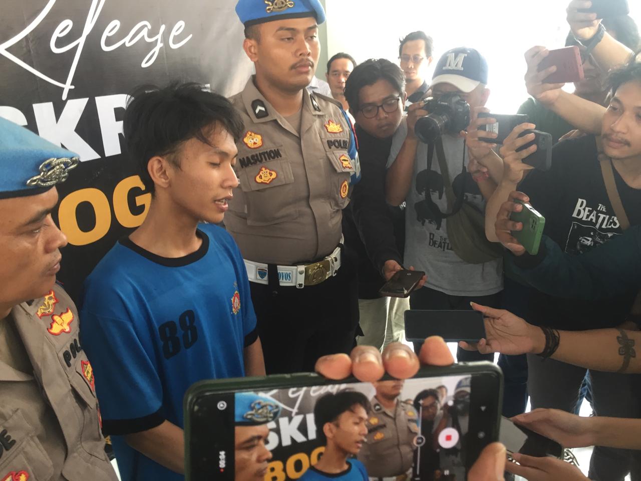 AIN, pelaku utama penyerangan petugas SPBU di Klapanunggal, Kabupaten Bogor (Rujukanmedia)
