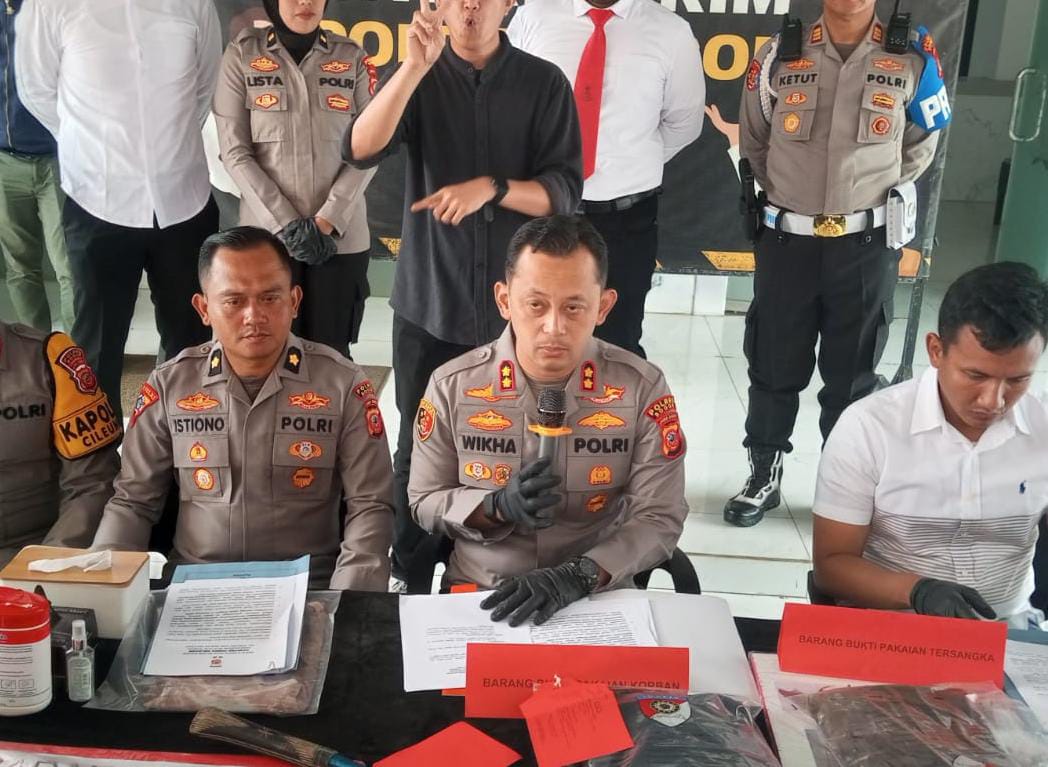 Kapolres Bogor AKBP Wikha Ardilestanto saat memimpin Konferensi pers aksi kejahatan di wilayah hukumnya (Istimewa)