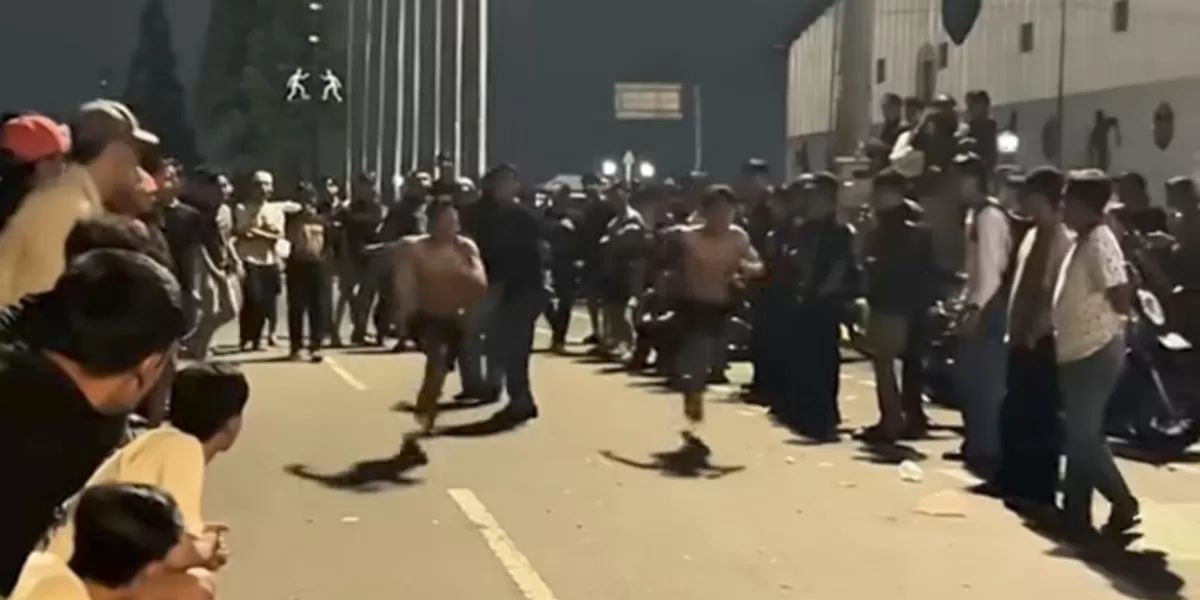 Tangkapan layar run race di kawasan Stadion Gelora Pakansari, Cibinong, Kabupaten Bogor. (Istimewa)