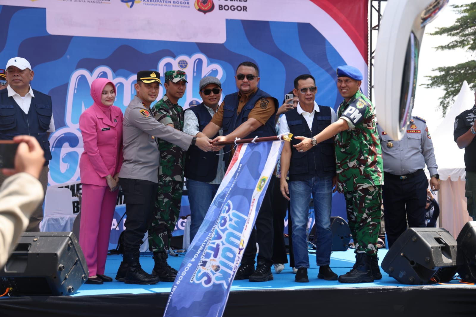 Pelepasan mudik gratis di Kabupaten Bogor (Dok.Diskominfo)