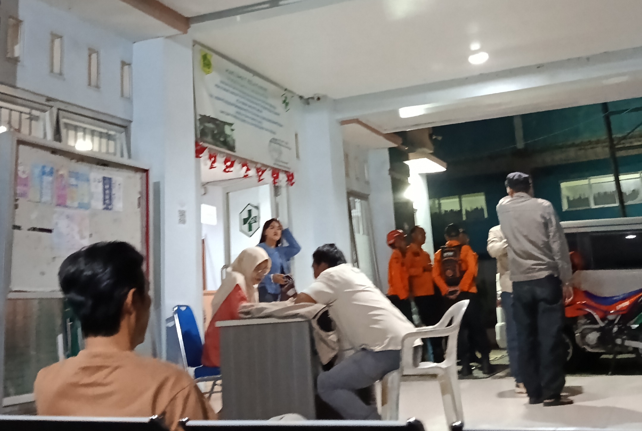 Suasana Puskesmas Dramaga, Kabupaten Bogor pada Kamis malam (Istimewa)