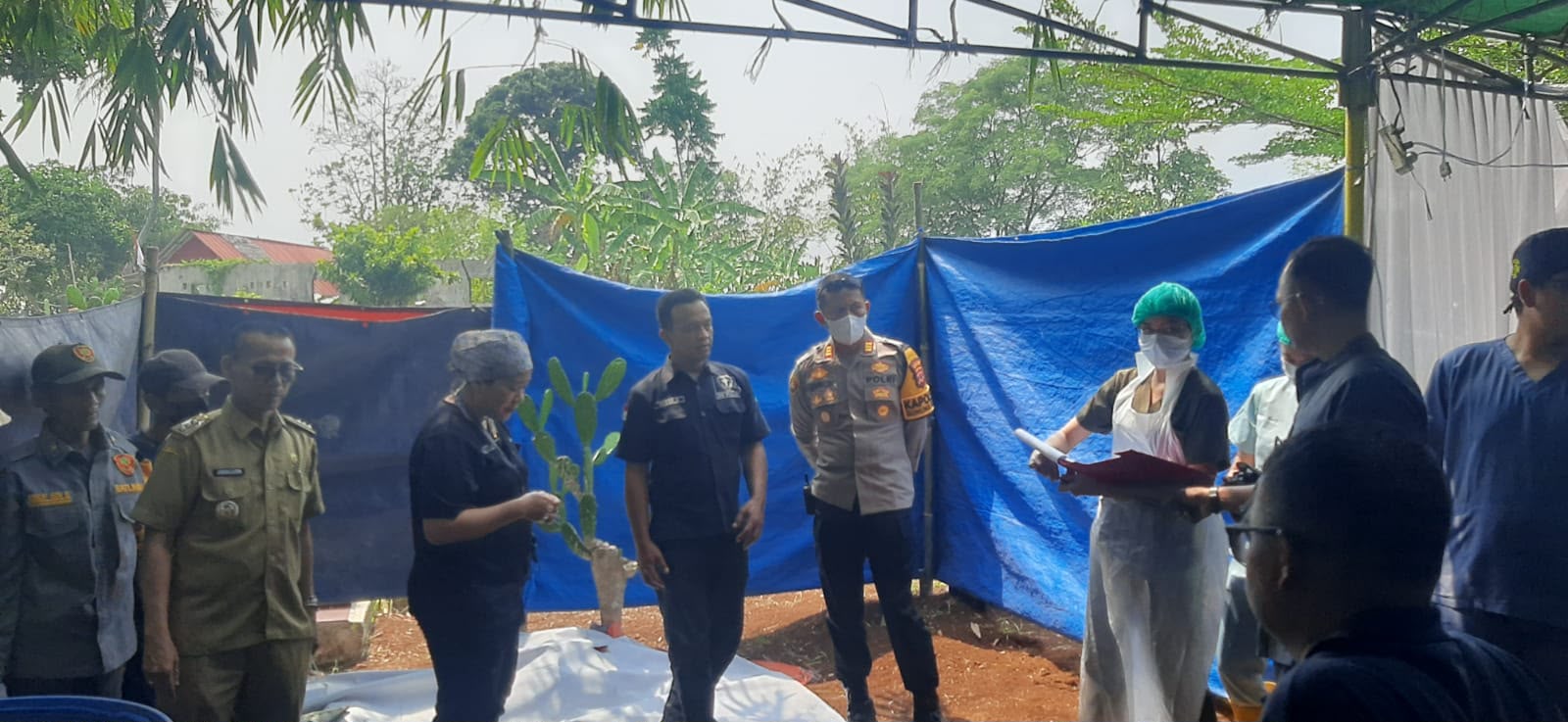 Ekshumasi makam korban pembunuhan di Gunungsindur, Kabupaten Bogor (Dok.Polisi)