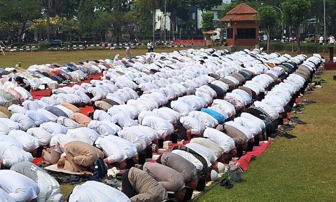 Salat Istisqa yang digelar Pemkab Bogor di Alun-alun (Istimewa)